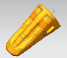 Diente de dientes de cucharón KH23EX Komatsu PC240